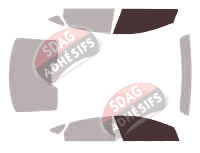 Gabarit vitrage - kit vitres avant - Hyundai i40 (1) Berline 4 portes (2011 - 2020)