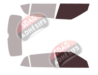 Gabarit vitrage - kit vitres avant - Hyundai Creta (2) 5 portes (depuis 2021)