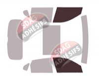 Gabarit vitrage - kit vitres avant - Hyundai Kona (2) 5 portes (depuis 2023) Gabarit vitrage - kit vitres avant - Hyundai Kona (2) 5 portes (depuis 2023)