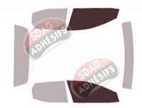 Gabarit vitrage - kit vitres avant - Hyundai Santa Cruz (1) Pick-up 4 portes (depuis 2022)