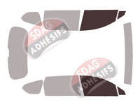 Gabarit vitrage - kit vitres avant - Hyundai Santa Fe (4) 5 portes (2018 - 2024)