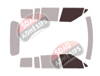 Gabarit vitrage - kit vitres avant - Hyundai Santa Fe (5) 5 portes (depuis 2024) Gabarit vitrage - kit vitres avant - Hyundai Santa Fe (5) 5 portes (depuis 2024)