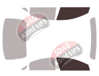 Gabarit vitrage - kit vitres avant - Hyundai Sonata (6) Berline 4 portes (2010 - 2014)