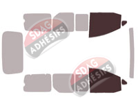Gabarit vitrage - kit vitres avant - Hyundai Staria (1) 5 portes (depuis 2022)
