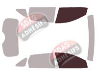 Gabarit vitrage - kit vitres avant - Hyundai Tucson (4) 5 portes (depuis 2021) Gabarit vitrage - kit vitres avant - Hyundai Tucson (4) 5 portes (depuis 2021)