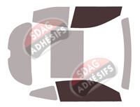 Gabarit vitrage - kit vitres avant - Hyundai Veloster (2) 4 portes (2018 - 2023)