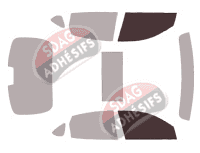 Gabarit vitrage - kit vitres avant - Infiniti Q70 Berline 4 portes (2013 - 2019)
