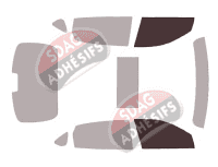 Gabarit vitrage - kit vitres avant - Infiniti Q70 L Berline 4 portes (2013 - 2019)