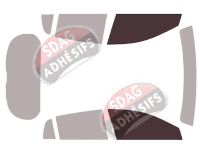 Gabarit vitrage - kit vitres avant - Infiniti Q30 5 portes (2016 - 2019) Gabarit vitrage - kit vitres avant - Infiniti Q30 5 portes (2016 - 2019)