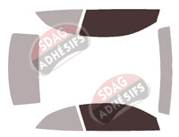 Gabarit vitrage - kit vitres avant - Infiniti Q60 Cabriolet 2 portes (2014 - 2022)