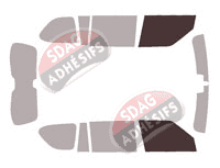 Gabarit vitrage - kit vitres avant - Infiniti QX (2) 80 5 portes (2018 - 2024)
