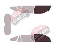 Gabarit vitrage - kit vitres avant - Isuzu MU-X (1) 5 portes (depuis 2021)