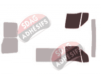 Gabarit vitrage - kit vitres avant - Iveco Daily (3) Utilitaire 4 portes (1999 - 2014)