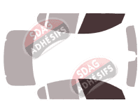 Gabarit vitrage - kit vitres avant - Jaguar XE Berline 5 portes (depuis 2015)