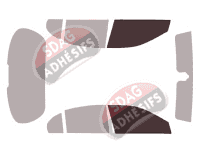 Gabarit vitrage - kit vitres avant - Jaguar S-Type Berline 4 portes (1999 - 2002)