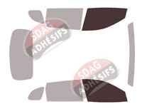 Gabarit vitrage - kit vitres avant - Jeep Cherokee (5) Phase 2 5 portes (depuis 2019) Gabarit vitrage - kit vitres avant - Jeep Cherokee (5) Phase 2 5 portes (depuis 2019)