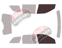 Gabarit vitrage - kit vitres avant - Jeep Grand Cherokee (4) 5 portes (2010 - 2013)