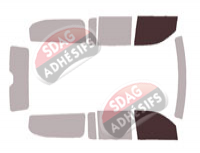 Gabarit vitrage - kit vitres avant - Jeep Wagoneer (4) Grand 5 portes (depuis 2022)