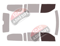 Gabarit vitrage - kit vitres avant - Jeep Wagoneer (4) 5 portes (depuis 2022)
