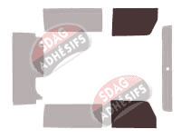 Gabarit vitrage - kit vitres avant - Jeep Wrangler (4) 3 portes (2011 - 2018)