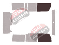 Gabarit vitrage - kit vitres avant - Jeep Wrangler (4) 5 portes (2011 - 2017)