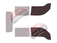 Gabarit vitrage - kit vitres avant - Kia K truck Double Cabine Camion 4 portes (depuis 2019)