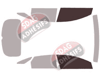 Gabarit vitrage - kit vitres avant - Kia PRO Ceed (3) 5 portes (depuis 2019)