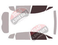 Gabarit vitrage - kit vitres avant - Kia Carens (3) 5 portes (2013 - 2019)