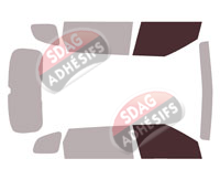 Gabarit vitrage - kit vitres avant - Kia Carens (4) 5 portes (depuis 2022)