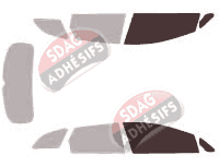 Gabarit vitrage - kit vitres avant - Kia Ceed (2) SW Break 5 portes (2012 - 2018)
