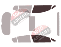 Gabarit vitrage - kit vitres avant - Kia Forte (2) 5 portes (2014 - 2019)