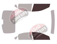 Gabarit vitrage - kit vitres avant - Kia Cerato (4) Berline 4 portes (depuis 2018)