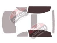 Gabarit vitrage - kit vitres avant - Kia Forte (2) Coupé 3 portes (2014 - 2019)
