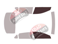 Gabarit vitrage - kit vitres avant - Kia K4 (1) Berline 4 portes (depuis 2024)