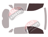 Gabarit vitrage - kit vitres avant - Kia Niro (1) 5 portes (2016 - 2022) Gabarit vitrage - kit vitres avant - Kia Niro (1) 5 portes (2016 - 2022)