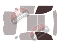 Gabarit vitrage - kit vitres avant - Kia Optima (4) Berline 4 portes (2015 - 2019)