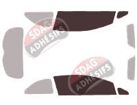 Gabarit vitrage - kit vitres avant - Kia Rio (3) Coupe 3 portes (2012 - 2018)