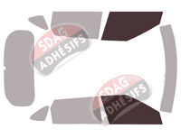 Gabarit vitrage - kit vitres avant - Kia Seltos (1) 5 portes (depuis 2020)