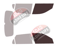 Gabarit vitrage - kit vitres avant - Kia Sonet (1) 5 portes (depuis 2020)