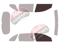 Gabarit vitrage - kit vitres avant - Kia Sorento (3) 5 portes (2015 - 2021)