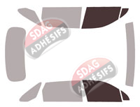 Gabarit vitrage - kit vitres avant - Kia Sorento (4) 5 portes (depuis 2020)