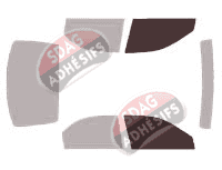 Gabarit vitrage - kit vitres avant - Kia Shuma 5 portes (1997 - 2004)