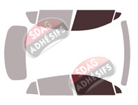 Gabarit vitrage - kit vitres avant - Kia Sportage (5) Court 5 portes (depuis 2022) Gabarit vitrage - kit vitres avant - Kia Sportage (5) Court 5 portes (depuis 2022)