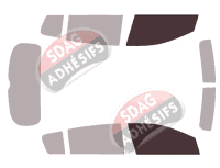 Gabarit vitrage - kit vitres avant - Kia Sportage (4) 5 portes (2016 - 2021)
