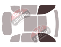 Gabarit vitrage - kit vitres avant - Kia Telluride (1) 5 portes (depuis 2019)