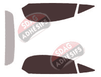 Gabarit vitrage - kit vitres avant - Lamborghini Gallardo Cabriolet 2 portes (2004 - 2014)
