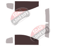 Gabarit vitrage - kit vitres avant - Lamborghini Murcielago Cabriolet 2 portes (2004 - 2010)