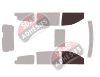 Gabarit vitrage - kit vitres avant - Lancia Grand Voyager 5 portes (2011 - 2016)
