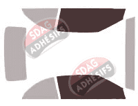 Gabarit vitrage - kit vitres avant - Lancia Flavia Cabriolet 2 portes (2012 - 2014) Gabarit vitrage - kit vitres avant - Lancia Flavia Cabriolet 2 portes (2012 - 2014)