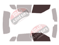 Gabarit vitrage - kit vitres avant - Land Rover Evoque (1) 5 portes (2011 - 2019)